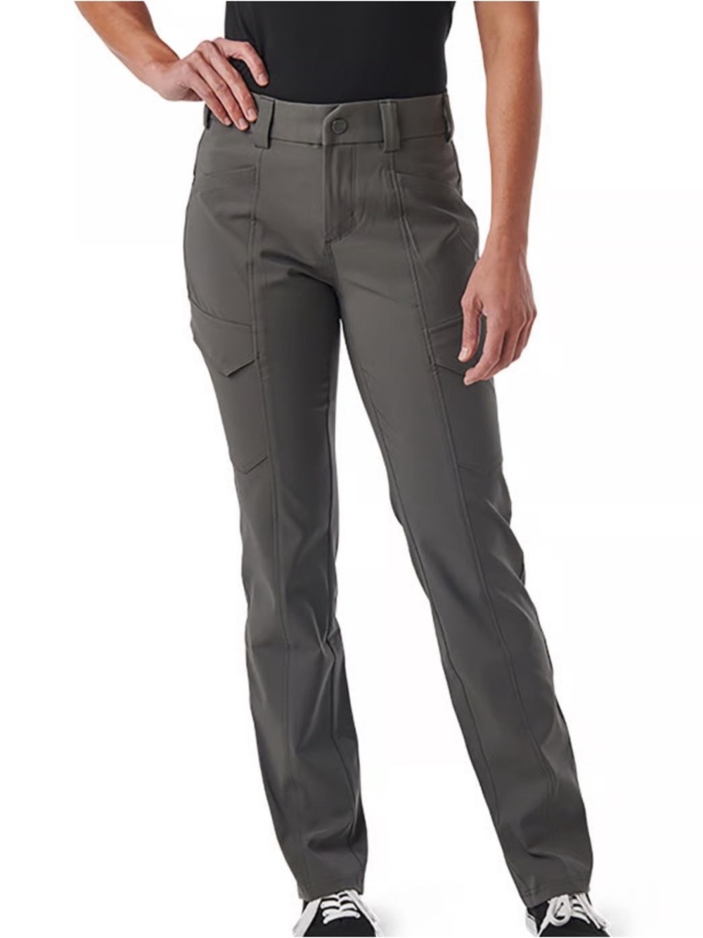 5.11 Tactical Women's Shella Pants Streamlined Cargo Design Gray Size 0 Regular